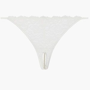Savage x Fenty NWT Crotchless String of Pearls Thong